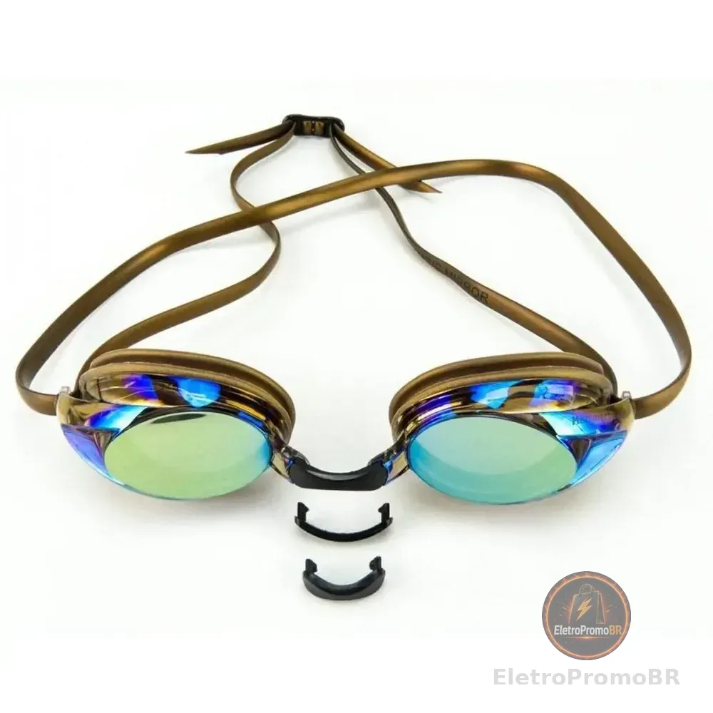 Óculos De Natação Olympic Mirror Hammerhead Cor Dourado/dourado