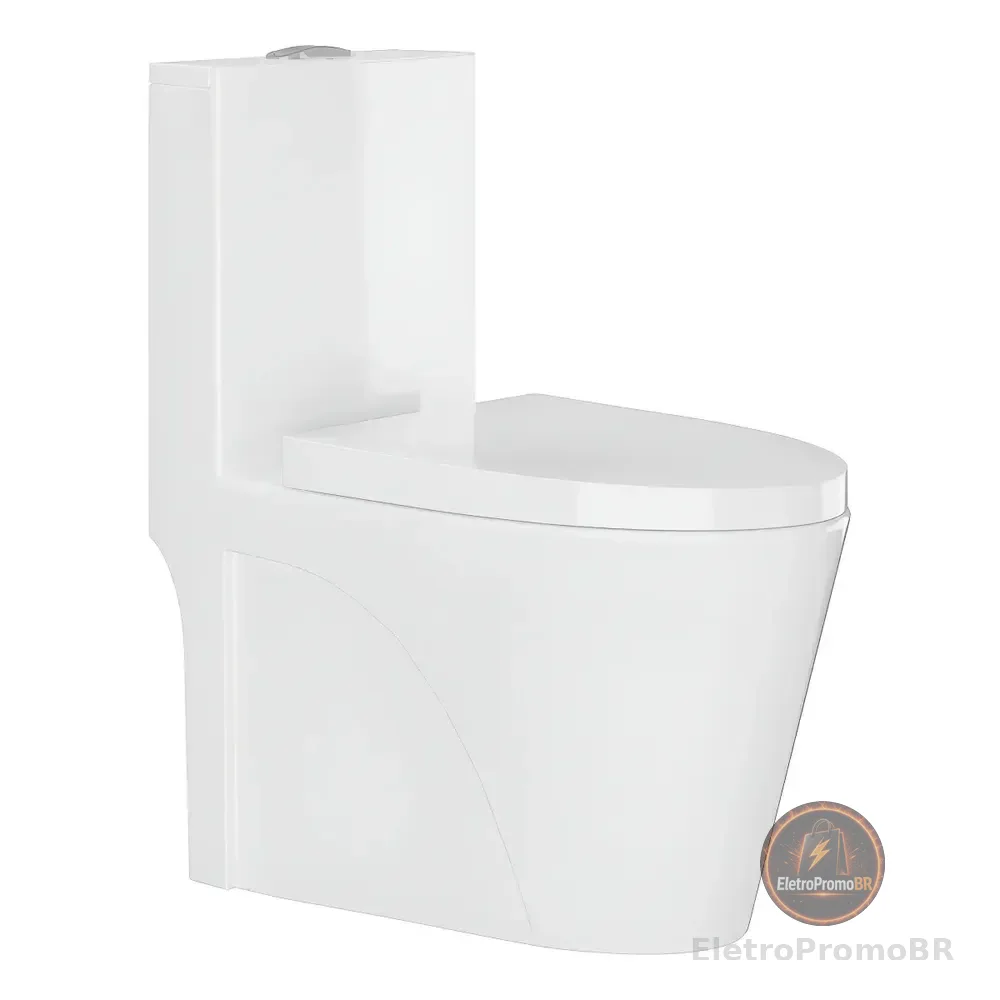 Vaso Sanitário Tubrax Monobloco Vab0002 Caixa Acoplada Completo Privada Cor Branco