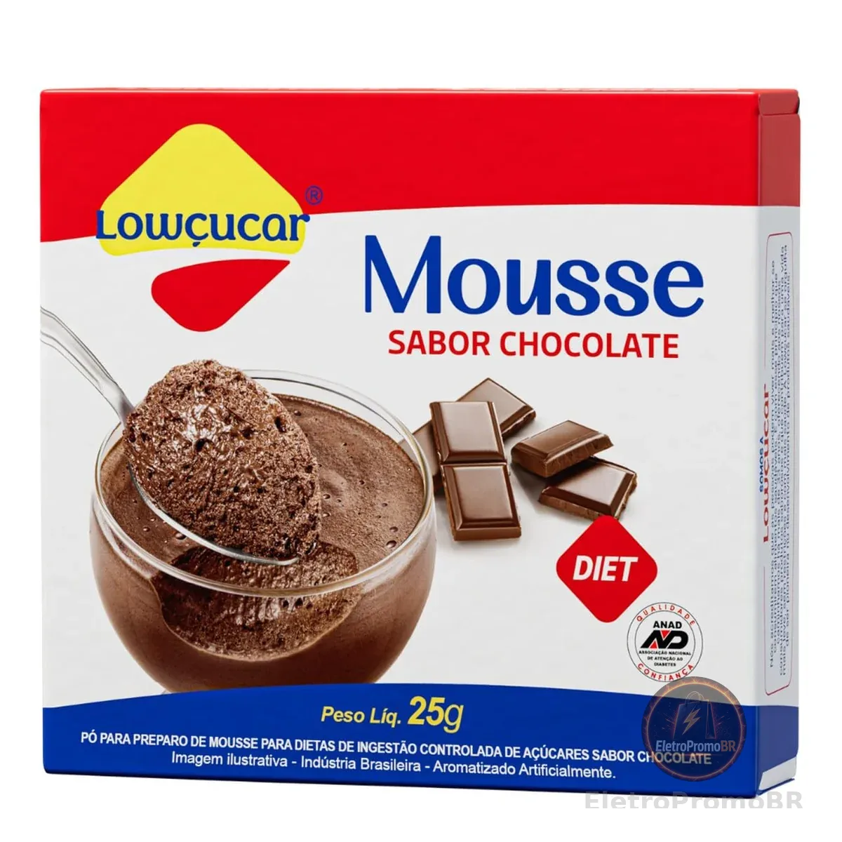 Pó P/ Preparo Mousse Chocolate Cartucho 25G