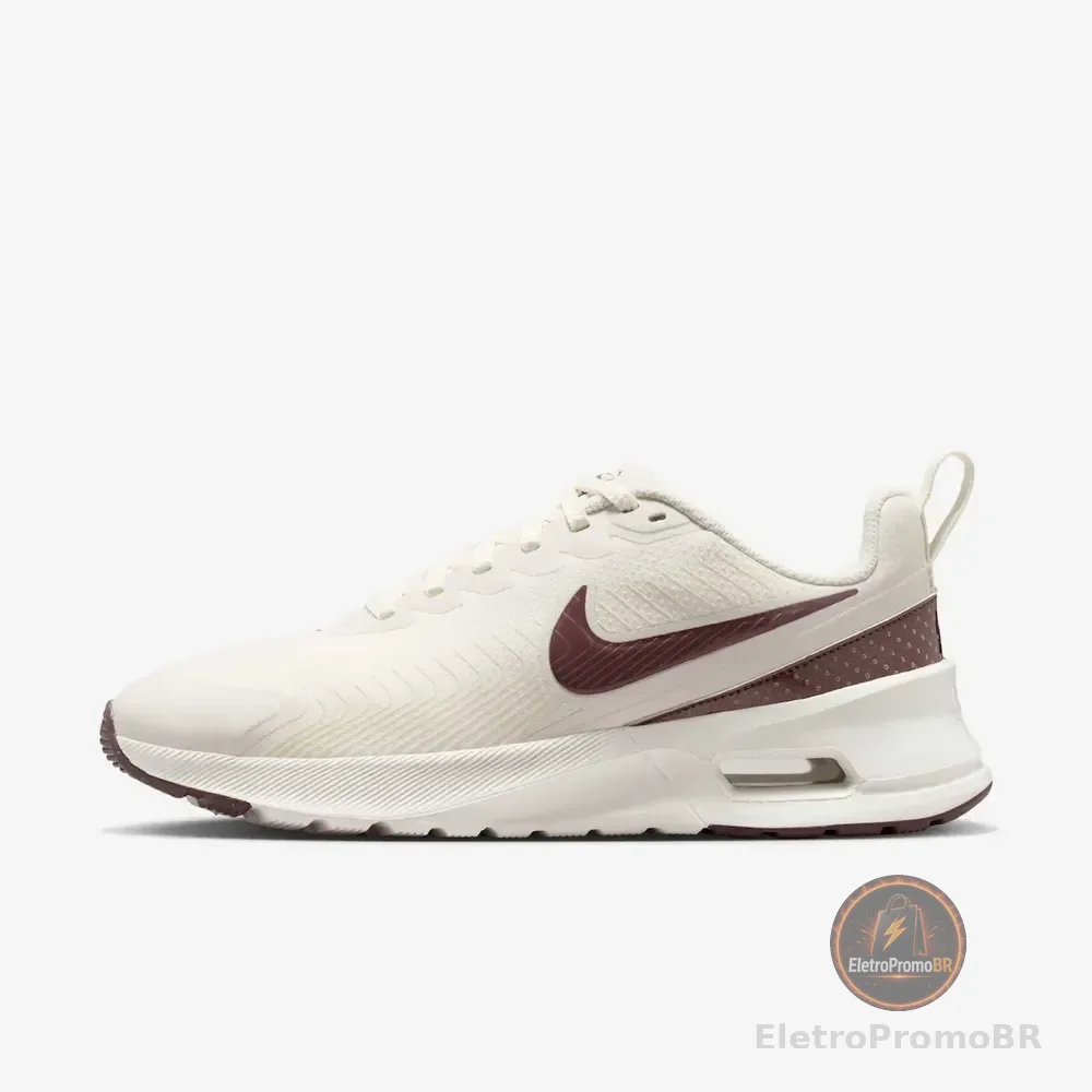 Tênis Nike Air Max Nuaxis Feminino Branco/marrom 37 Br