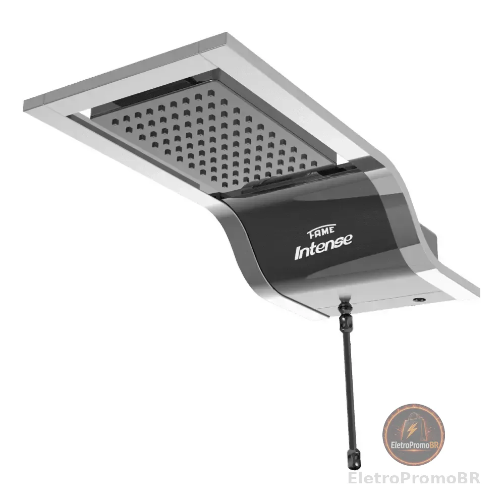 Chuveiro Ducha Eletrônica Fame Intense 6500w Preto E Cromado Preto/cromado 220v 6.5 Kw