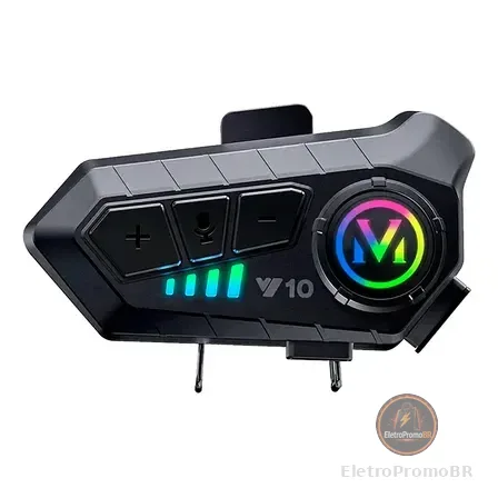 Fone De Ouvido Voren Bluetooth Headset Rgb Para Capacete Sem Fio
