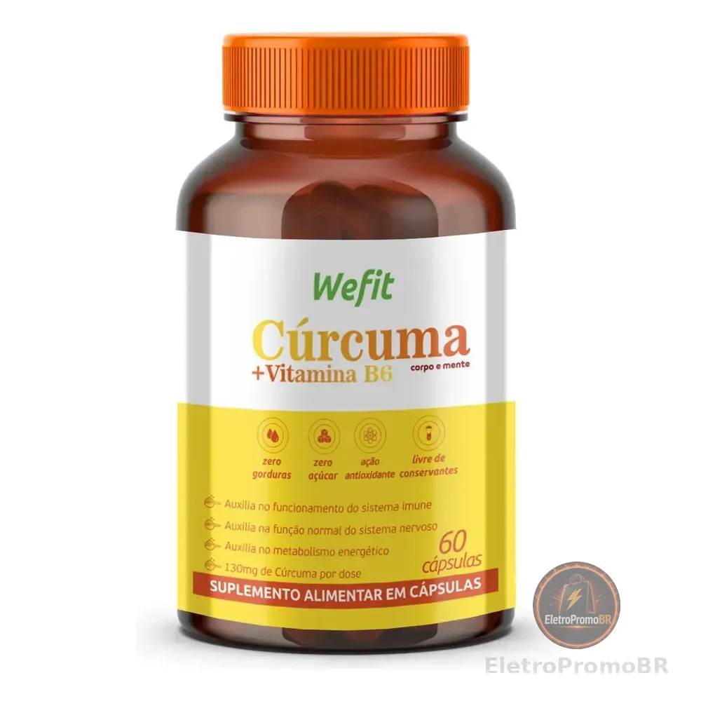 Cúrcuma Pote Com 30 Cápsulas Wefit Sem Sabor