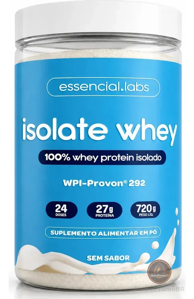 100% WHEY ISOLADO - Sem Sabor - Matéria-Prima Importada GLANBIA (A Melhor Proteína do Mundo) Provon® 292 - 24 Doses