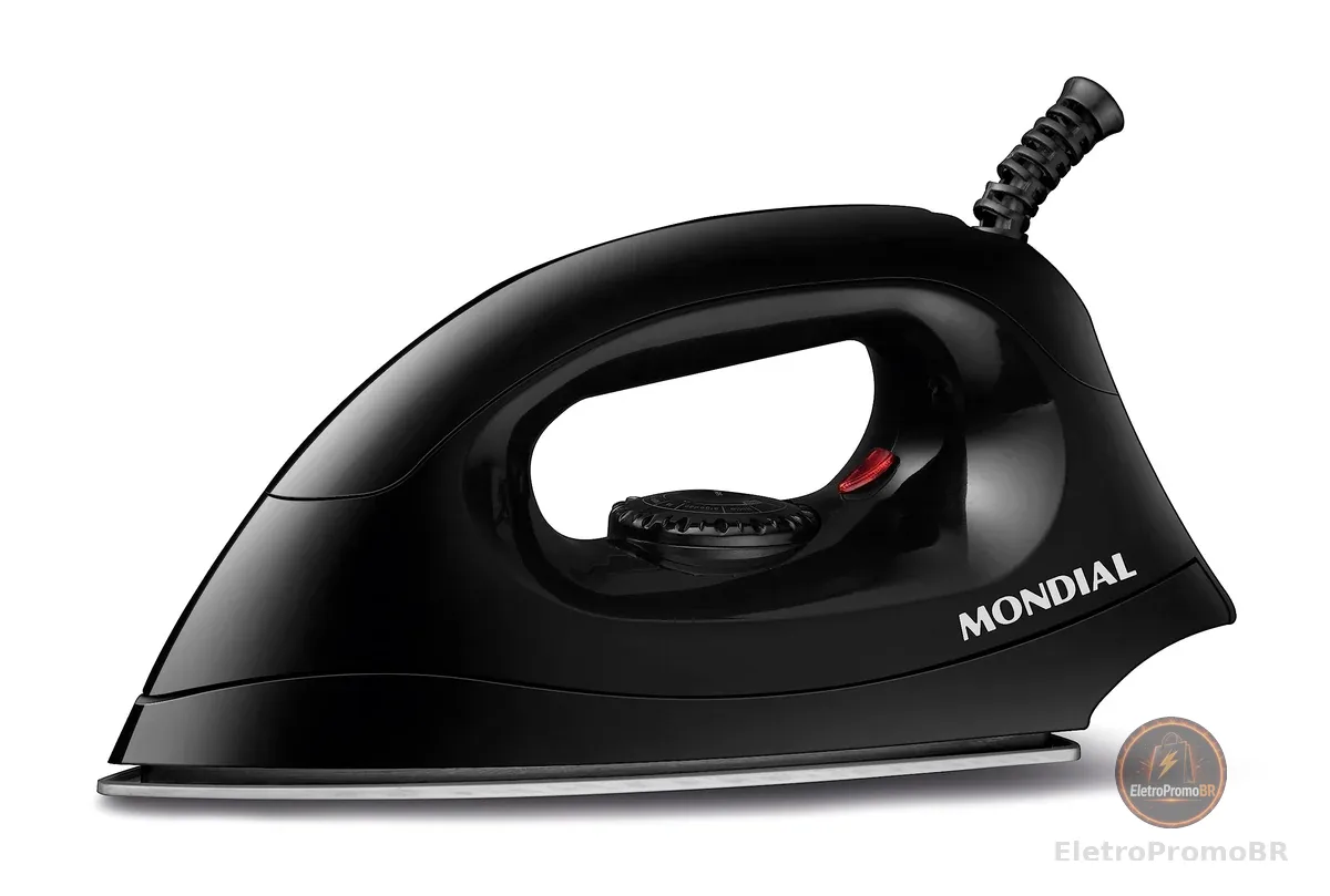 MONDIAL Ferro de Passar a Seco Preto, 1000W, 110V - FSN-55-B