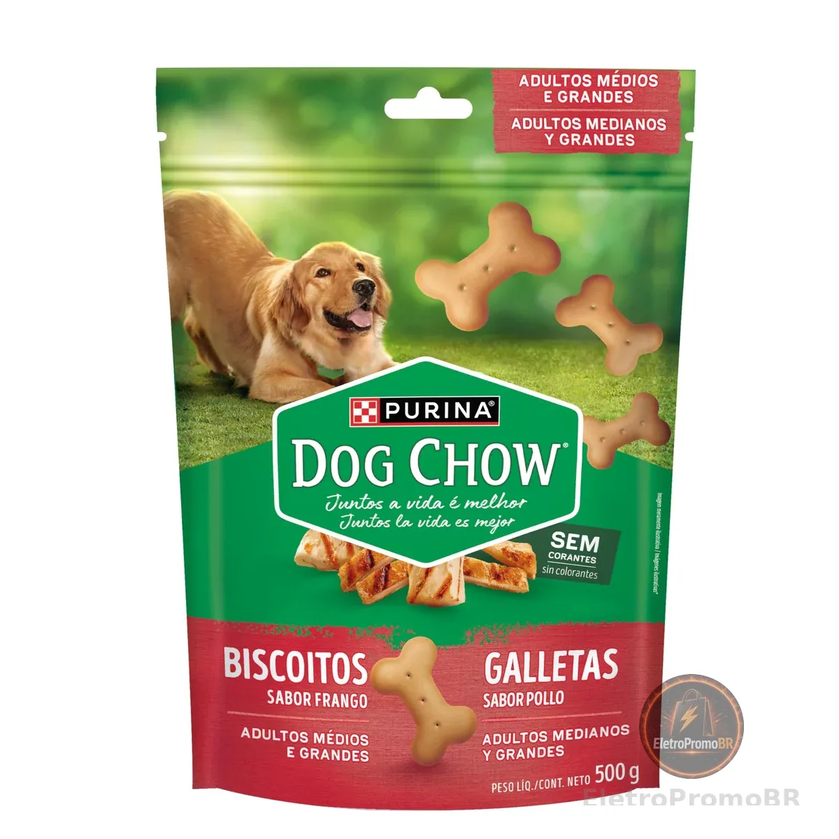 DOG CHOW Biscoitos Frango Medios & Grandes 500g