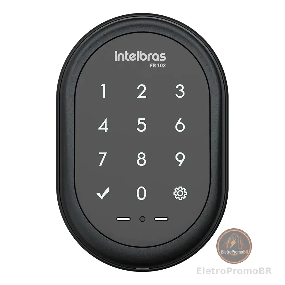 Fechadura Digital De Sobrepor Fr 102 Preto Intelbras