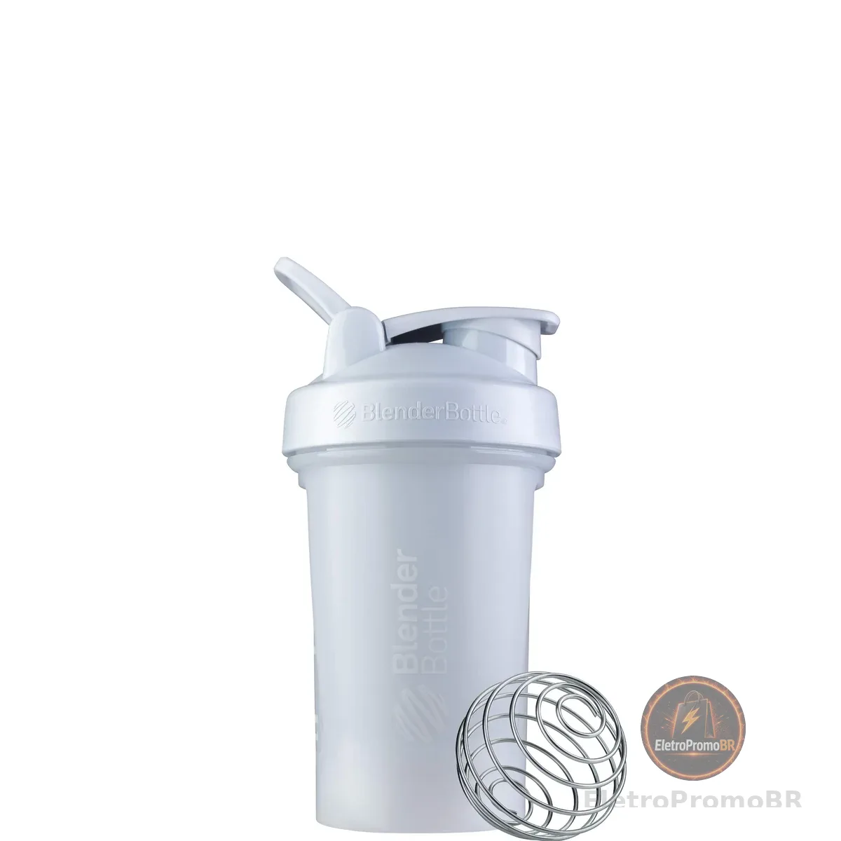 Coqueteleira clássica V2 da BlenderBottle perfeita para shakes de proteína e pré-treino, 590 ml, branca
