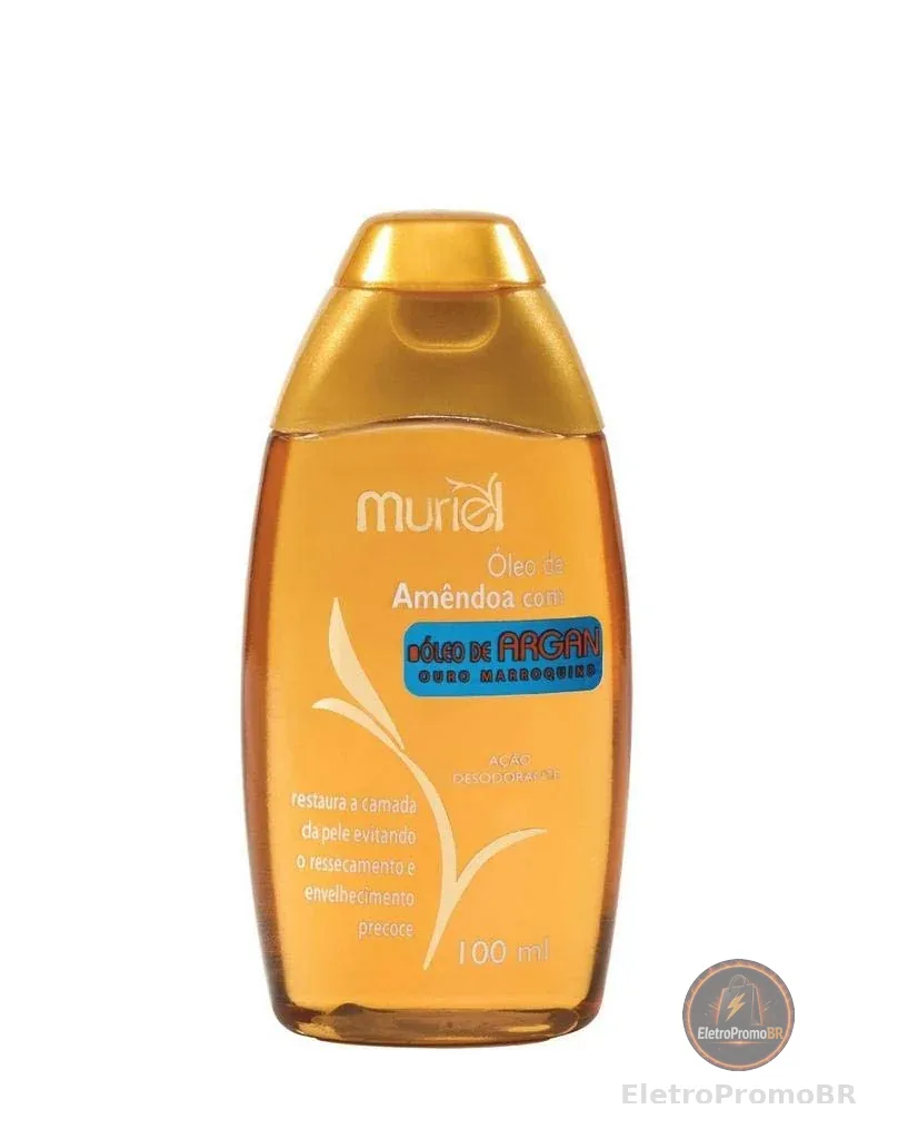 Óleo Corporal de Amêndoas com Argan, Muriel, 100 ml, Muriel, 100 Ml