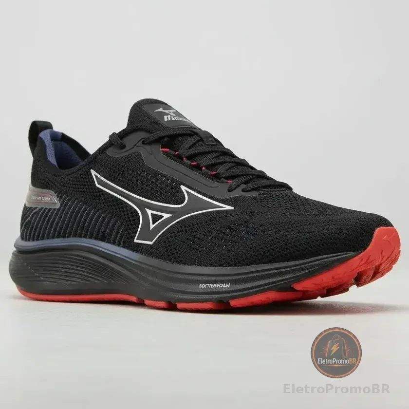 Tênis Mizuno Cool Ride 3 Masculino 1069 Preto Preto Preto 1069 40 Br