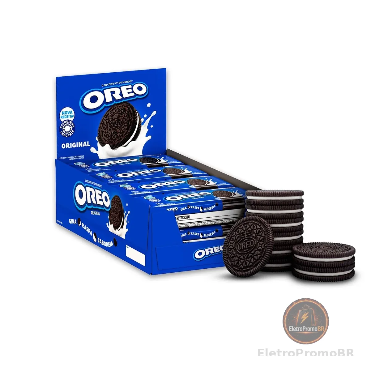 Biscoito Recheado Oreo Original - Display com 8 unidades de 36g