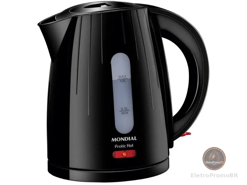Chaleira Elétrica Mondial Pratic Hot CE-07 Preta 1L