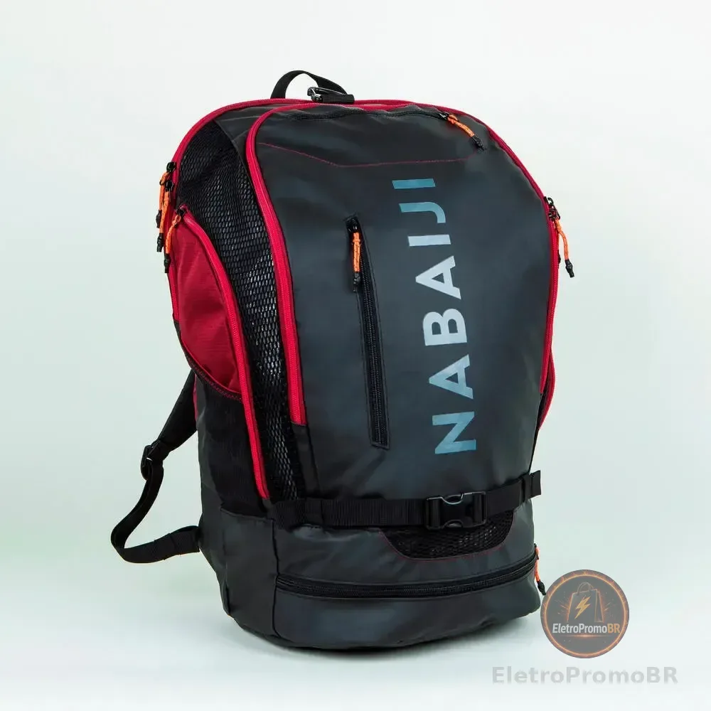 Mochila De Natao 40 Litros 900 Nabaiji Cor Preto