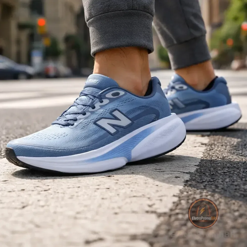 Tênis New Balance De Corrida Fresh Foam Ellipse Masculino  Azul-claro 44 Br