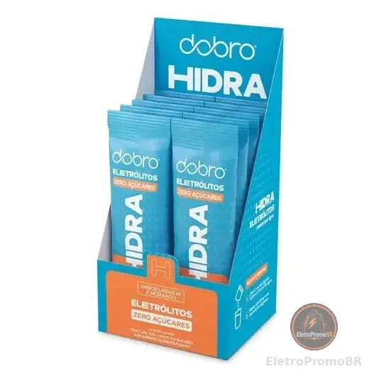 Hidra Eletrólitos Dobro Laranja E Morango 10x7g Sabor 10 Unidades