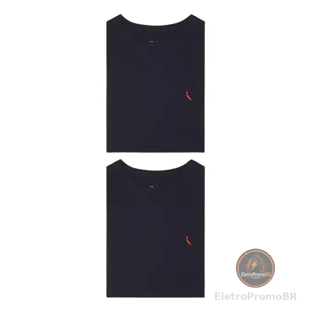 Kit 2 Camisetas Brasa Pica Pau Bordado Reserva