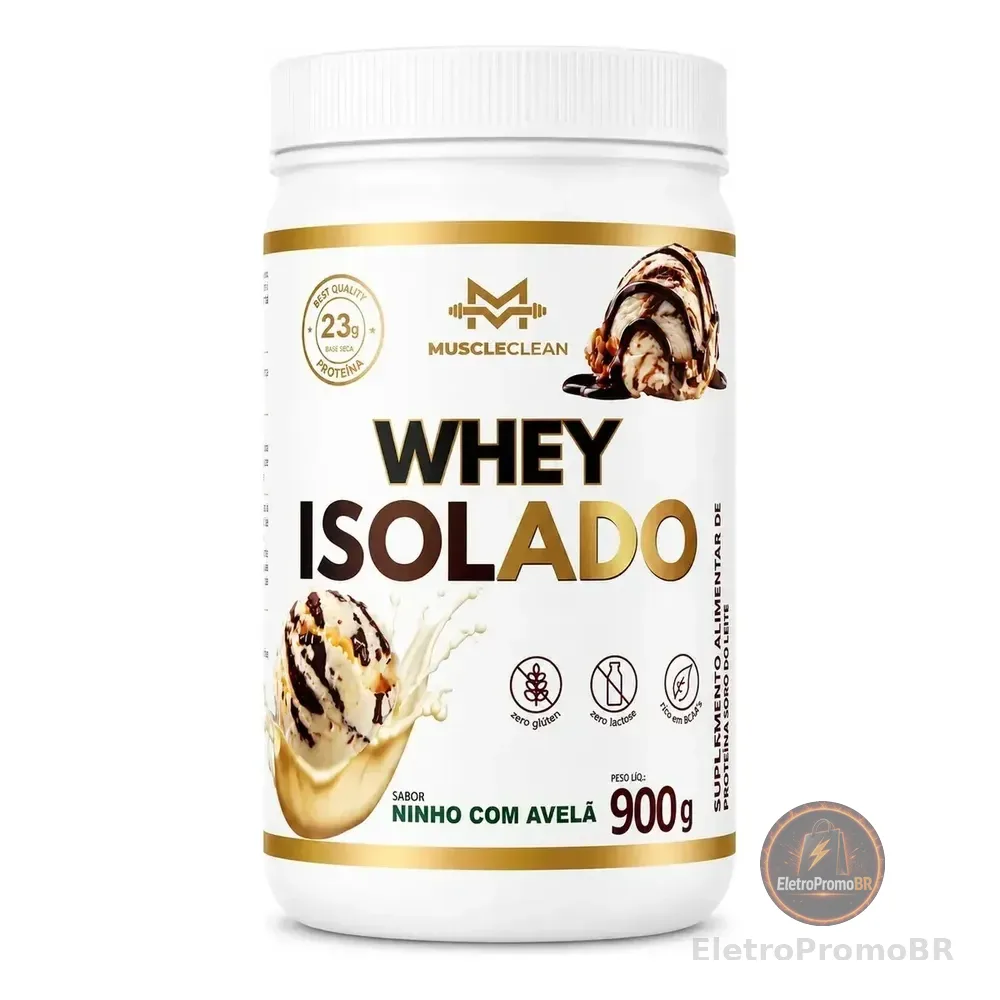Whey Isolado (zero Lactose) Pote 900g Sabor Ninho Com Avelã