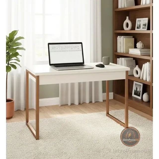 Mesa Home Office Escrivaninha Industrial Quarto Notebook