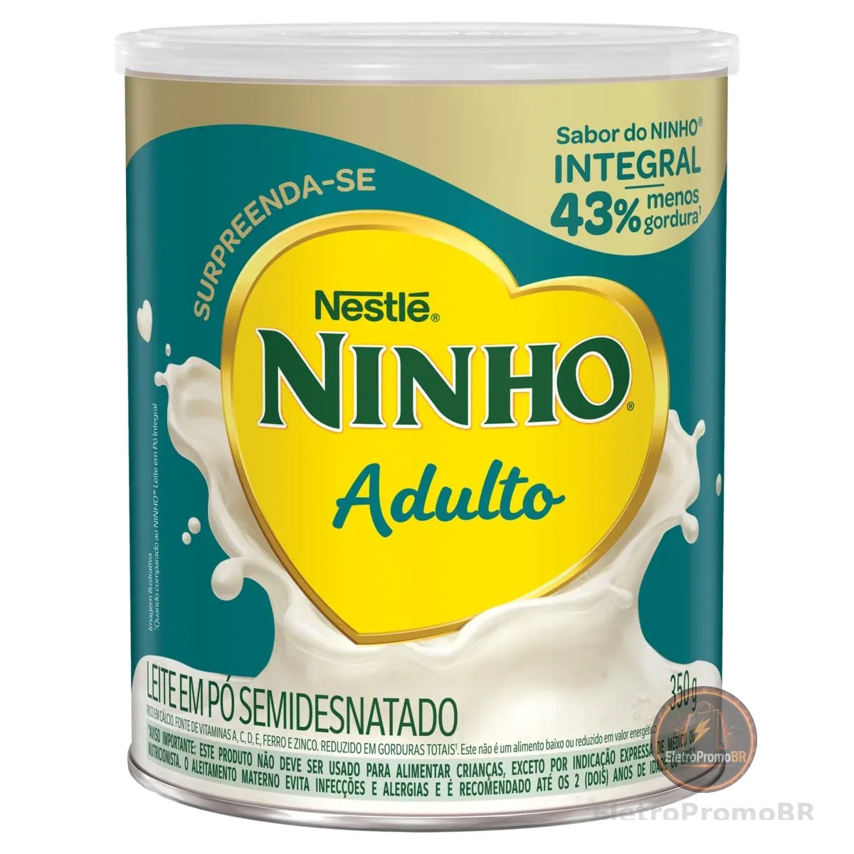 Leite Pó Semidesnatado Ninho Adulto Lata 350g