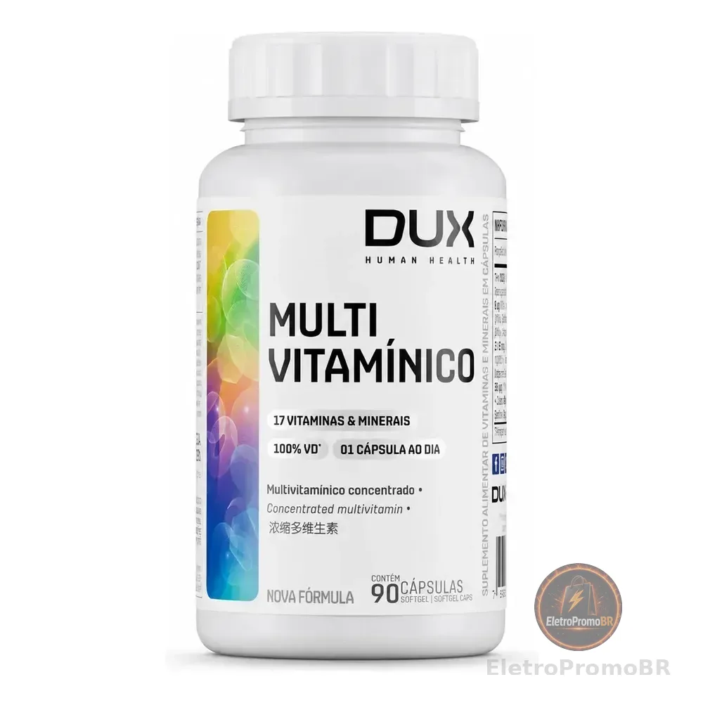 Multivitaminico Dux 90 Capsulas Sem Sabor
