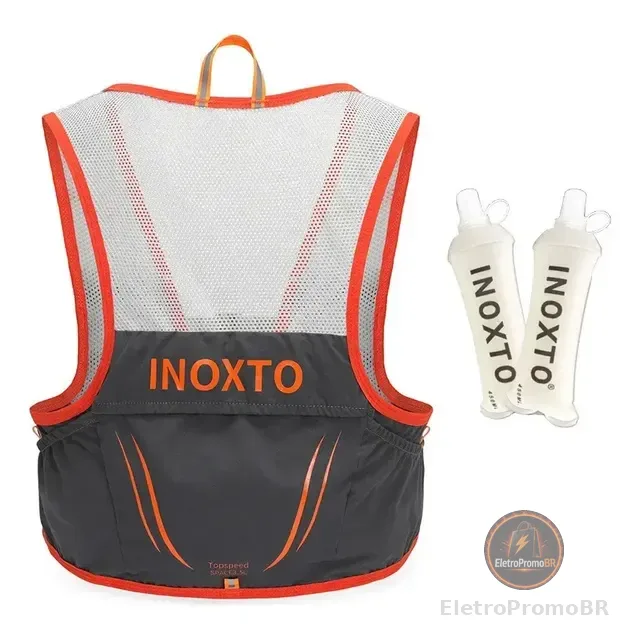 Colete De Hidratação Trail Running 2,5l +garrafa 2x450ml L