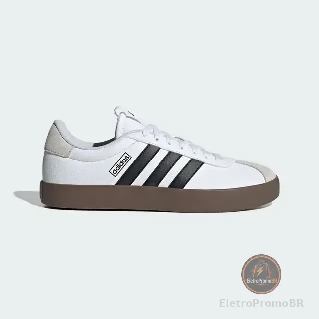Tênis Casual Masculino Vl Court 3.0 adidas Branco/preto Lisa 41 Br