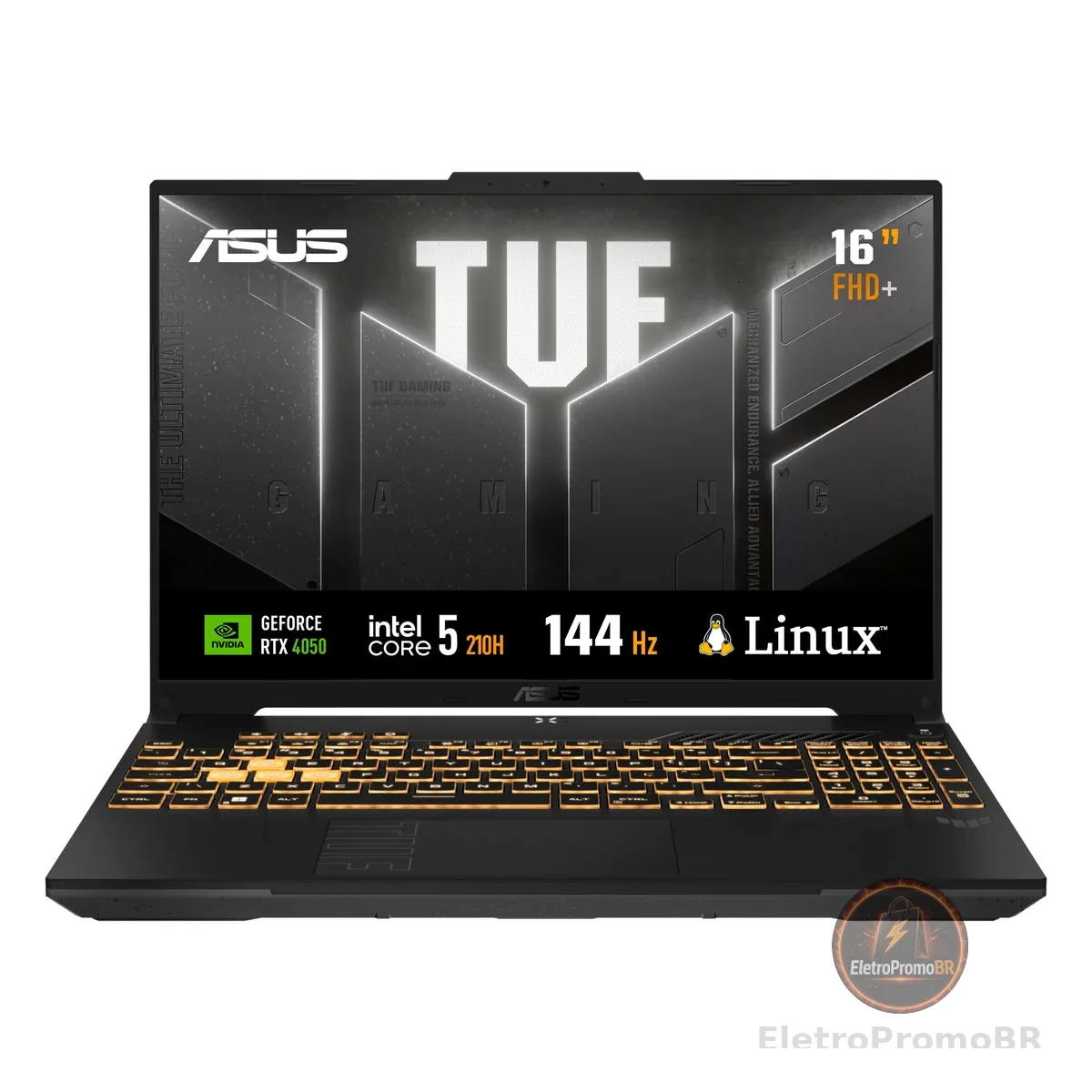 ASUS TUF Gaming F16 Intel Core 5, RTX 4050, 8 GB, 512 GB SSD, KeepOS,16.0'' FHD, Mecha Gray - FX607VU-RL054