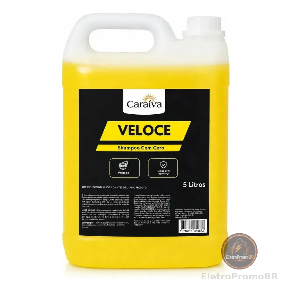 Shampoo Lava Auto Com Cera Automotivo Neutro Concentrado 5l