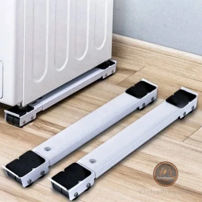 uporte Universal de Alumínio De Base Com Rodinha Para Geladeira Fogão E Máquina De Lavar Lousa Base Carrinho até 200kg