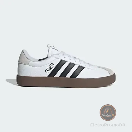 Tênis Casual Masculino Vl Court 3.0 adidas Branco/preto Lisa 41 Br