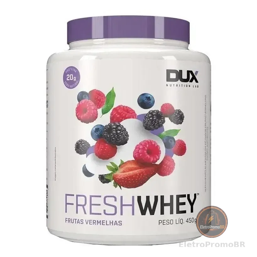 Fresh Whey 3w Conc Iso Frutas Vermelhas 450g - Dux Nutrition