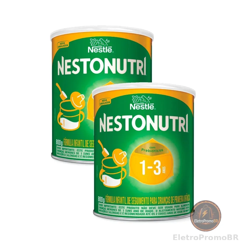Kit 2 Fórmula Infantil Nestonutri 1+ 800g