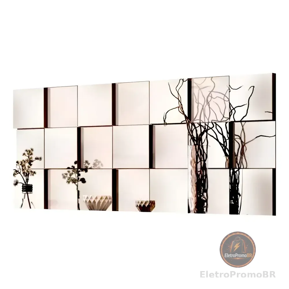 Espelhos Decorativos Vidro 3d Liverpool Corpo Inteiro Sala Cor Da Moldura Preto