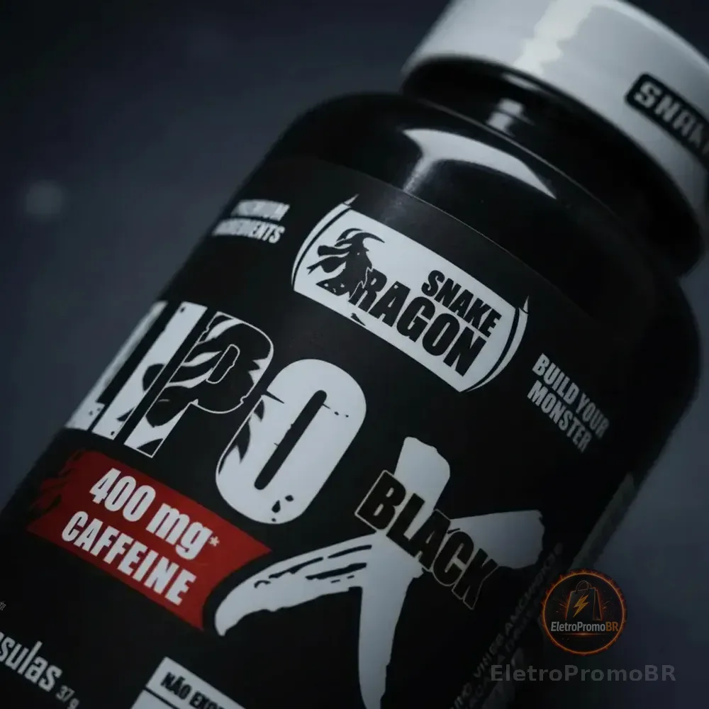 Snake Dragon Lipo X Black 400mg Sem Sabor