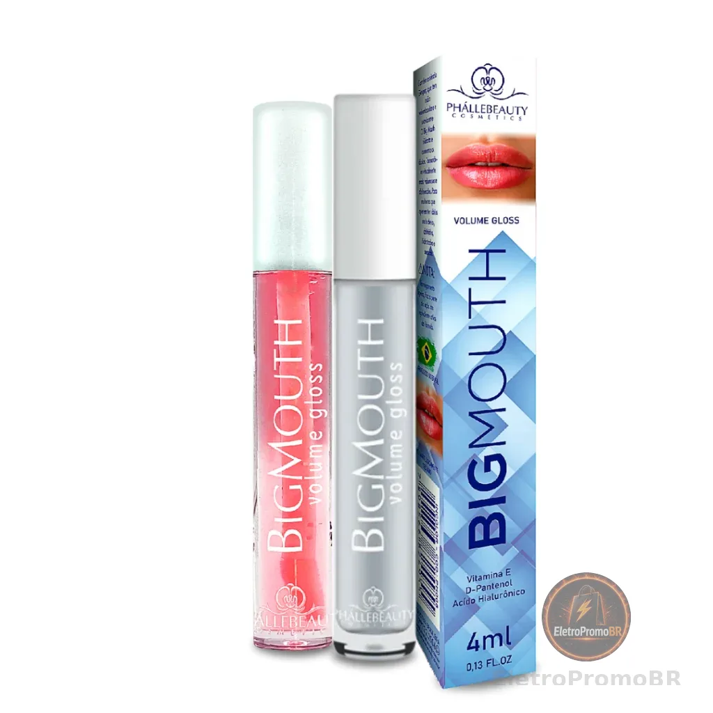02 Big Mouth Volume Gloss Phallebeauty(Rosa e Incolor)