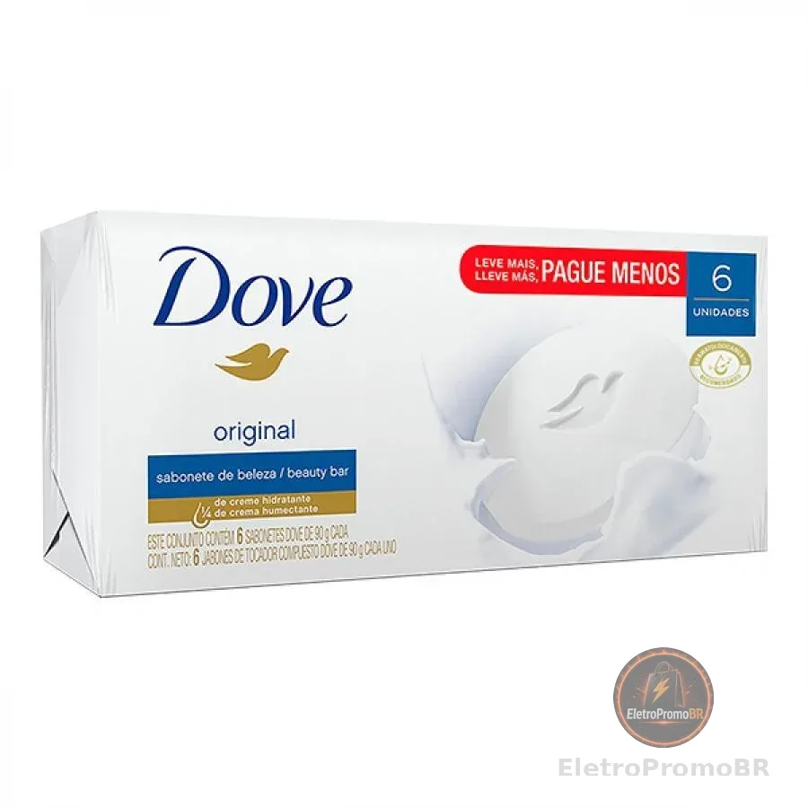 Sabonete Dove Original c/6un de 90g
