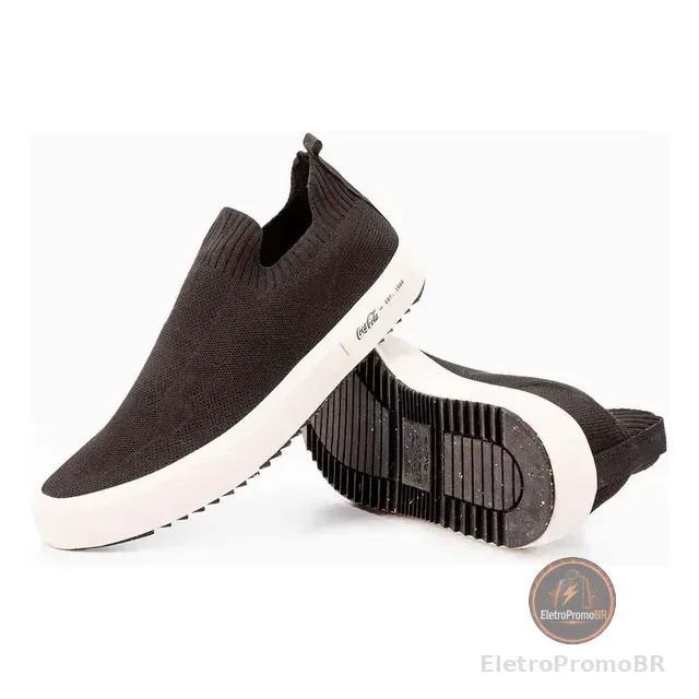 Tênis Coca Cola Slip On Calce Facil Stamp Chronos 2.0