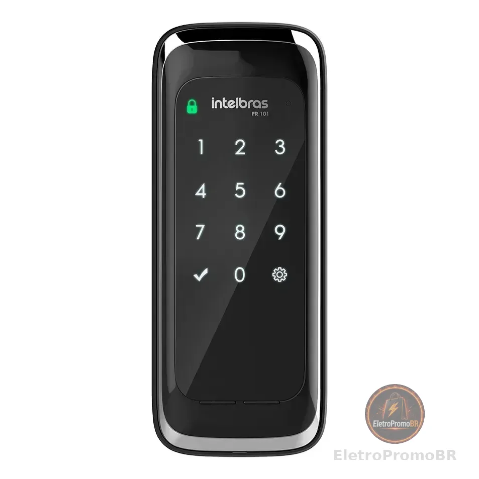 Fechadura Digital De Sobrepor Intelbras Fr 101 Preto