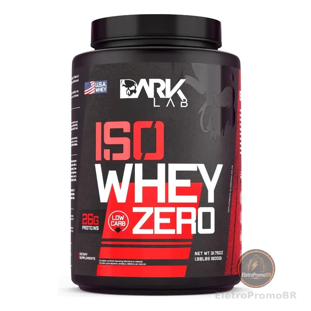 Whey Isolado Zero 900g Dark Lab - Whey Protein Zero Carb Sabor Chocolate (low Carb)