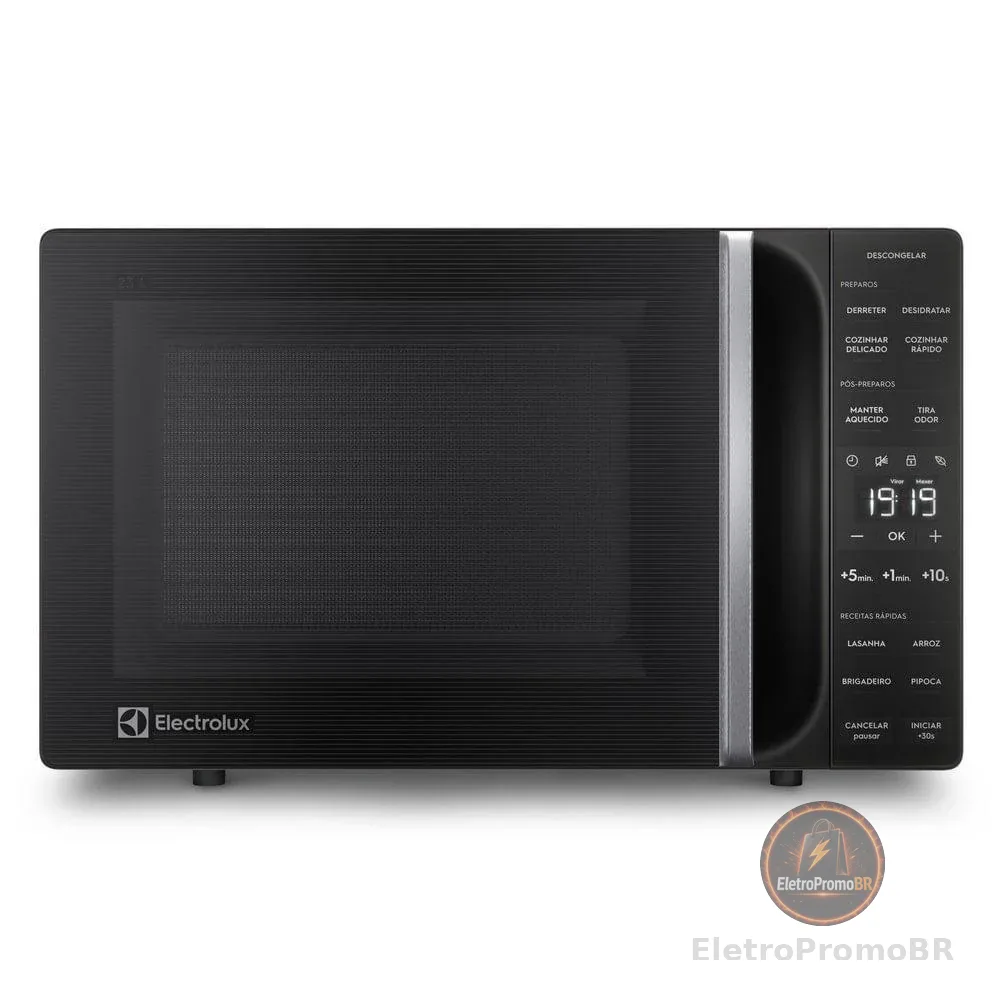 Micro-ondas Electrolux 23L Preto Efficient com Descongelamento Assistido (ME23P)