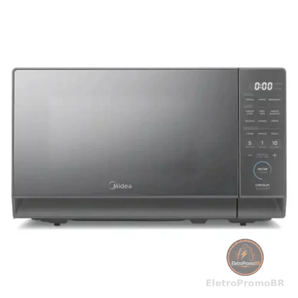 Micro-Ondas Midea MasterCook 20L Porta Espelhada Prata MHP20S1 110V