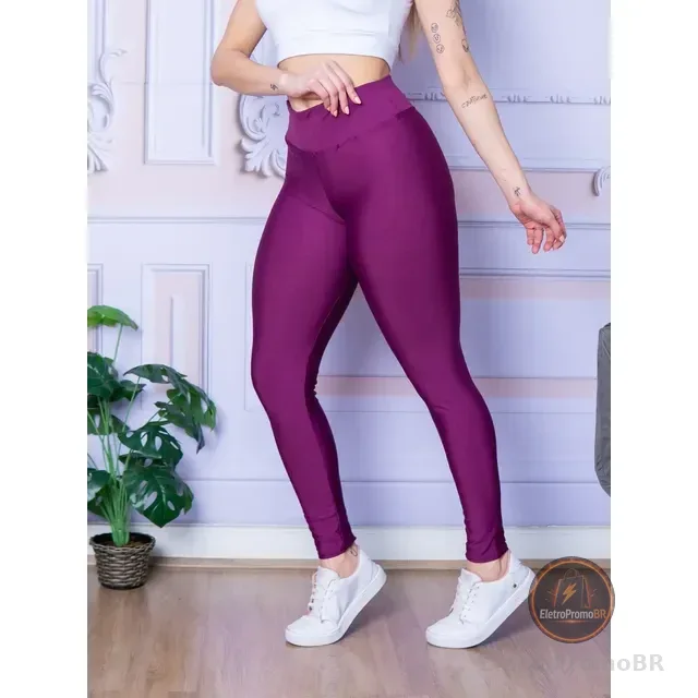 Calça Legging Feminina Fitness Cintura Média