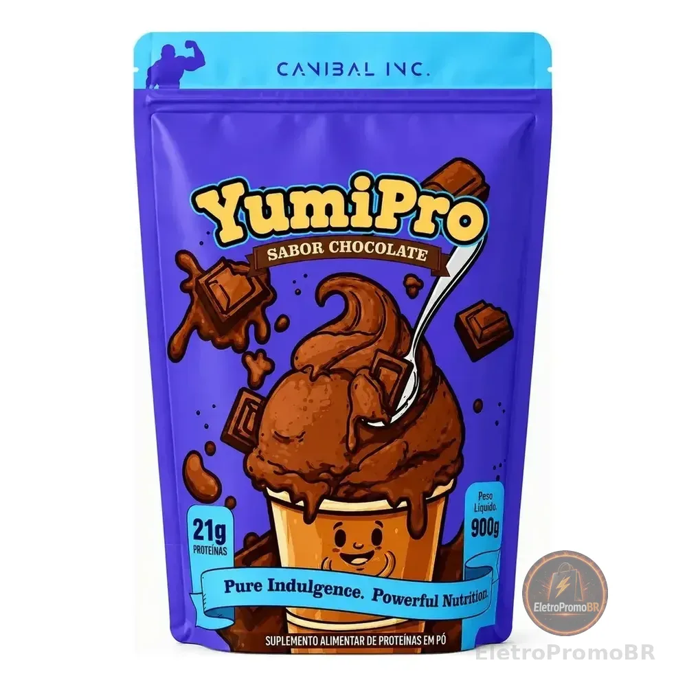 Yumi Pro 900g Canibal Whey Protein Concentrado 21g Protein Chocolate
