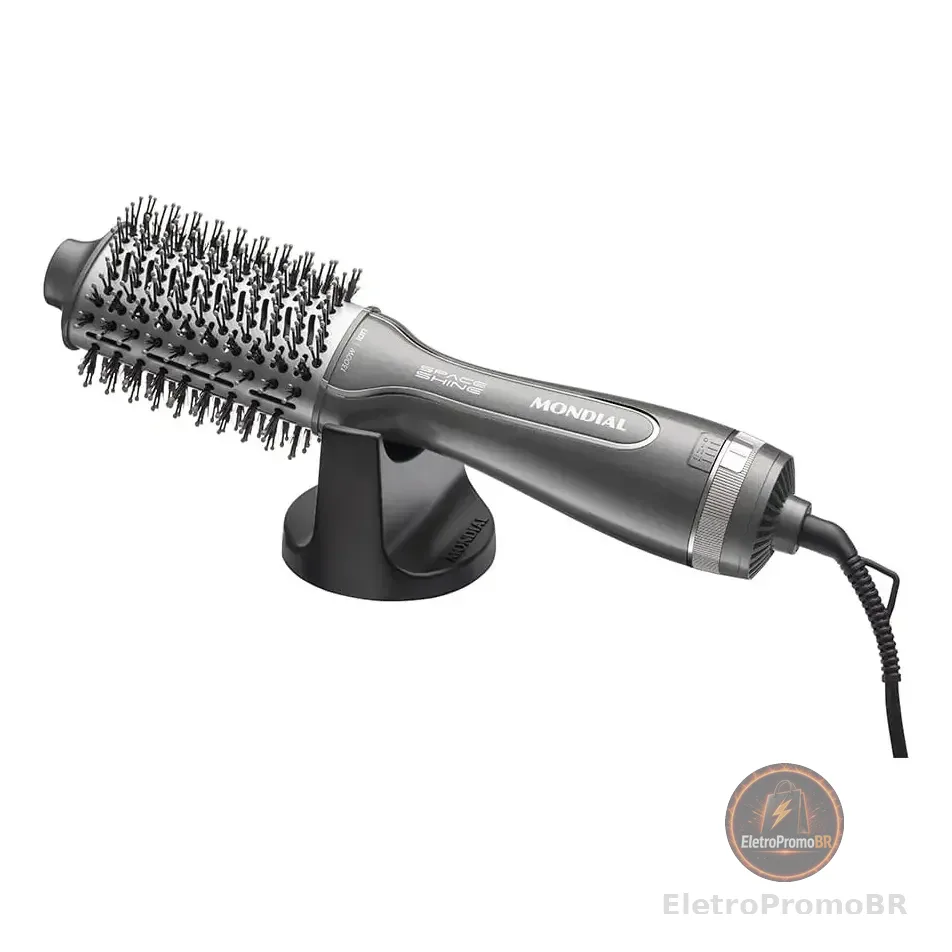 Escova Secadora Space Shine, Mondial, 1300w - Es-20 Cinza 127/220v