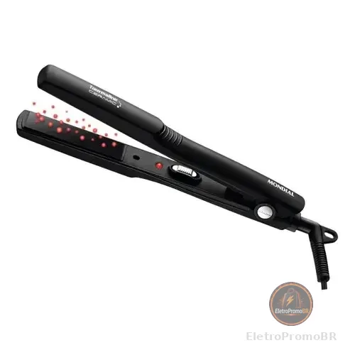 Prancha Alisadora Tourmaline Ceramic, Mondial, 30w - P-15 Preto