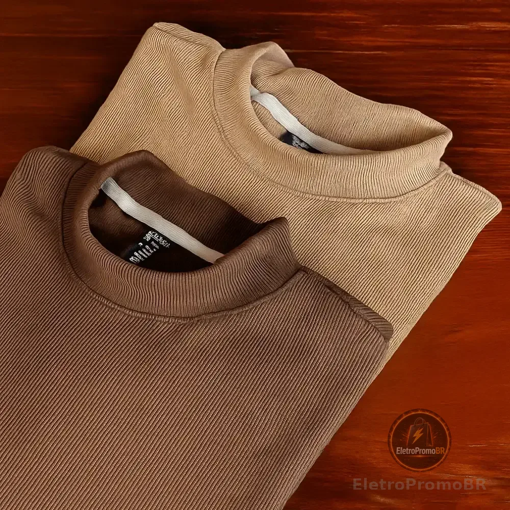 Kit 2 Camisetas Oversized Masculina Texturizado Premium Kit 2 Over Marrom E Moca Moouse M