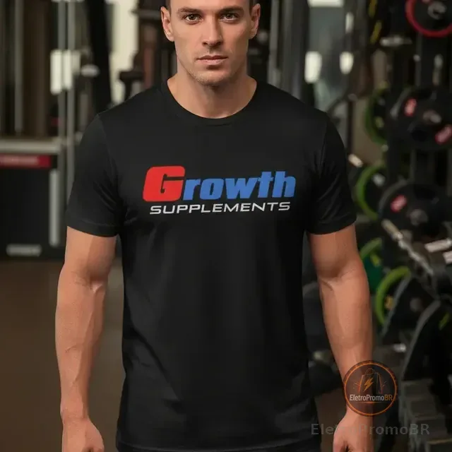 Camiseta Growth Supplements Treino Academia Original Camisa