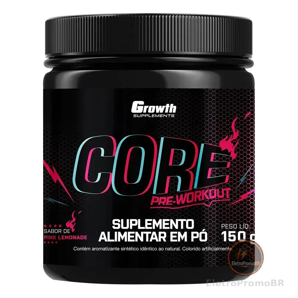 Pré Treino Core 150g Growth Supplements Pink Lemonade