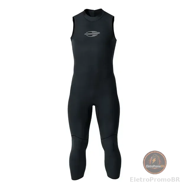 Long John Sem Manga Backzip 2mm Triathlon Natacao Mormaii 26