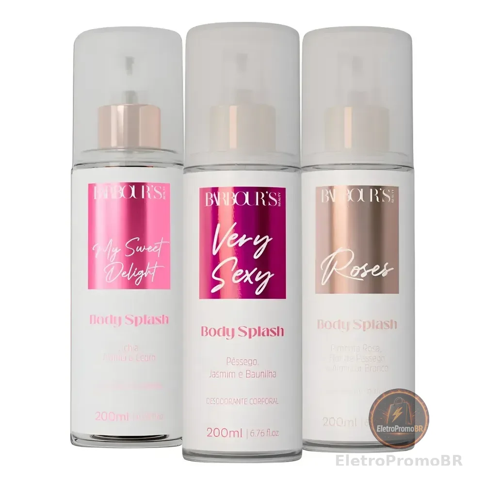 3 Body Splash Very Sexy Delight Roses Barbour's Beauty